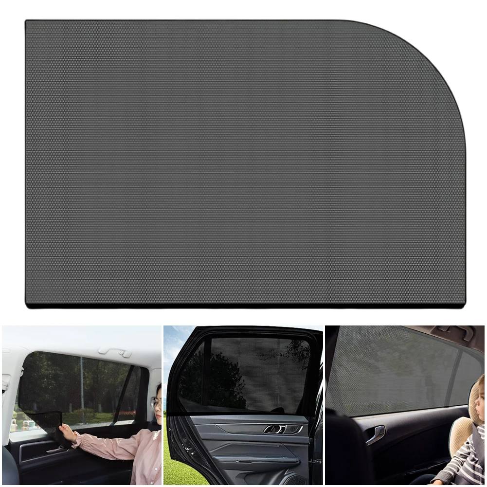 نافذة السيارة الخلفية الجانبية ستارة مظلة ، شبكة شبكة البعوض طارد ، غطاء الشاشة ، اكسسوارات السيارات #2
