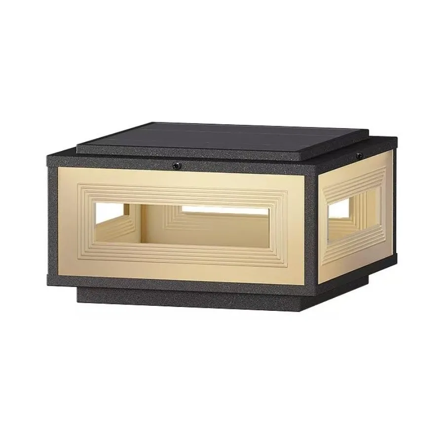 

Солнечные светильники для столбов, уличные декоративные лампы для колонн с акриловым плафоном, водонепроницаемые солнечные светильники для садовых дорожек и вилл