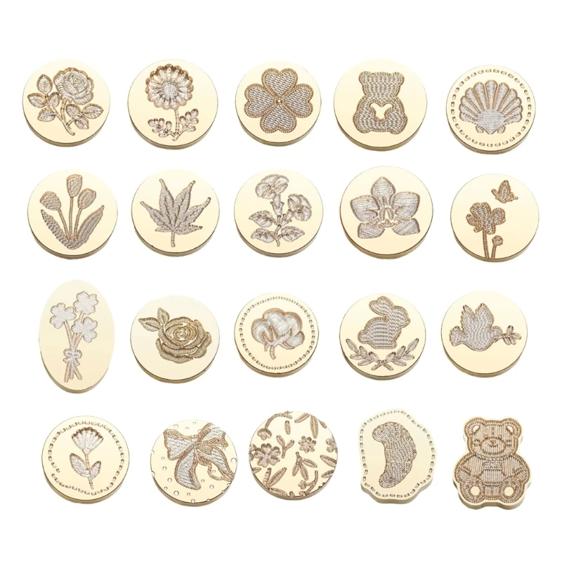 

Waxes Seal Stamp Head Scrapbooking Stamp Head Emboss Sealings Waxes Stamp Head Brass Sealing Stamp Head Replacements