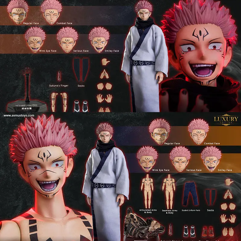 Asmus Toys Ryomen Sukuna Action Figure Jujutsu Kaisen Figures Ht Jjks05 Luxury Model Statue Doll Collection Decoration Toys Gift