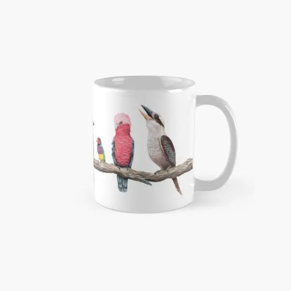 Australian Birds Classic  Mug Gifts Simple Image Drinkware Design Cup Tea Coffee Handle Round Printed Picture Photo