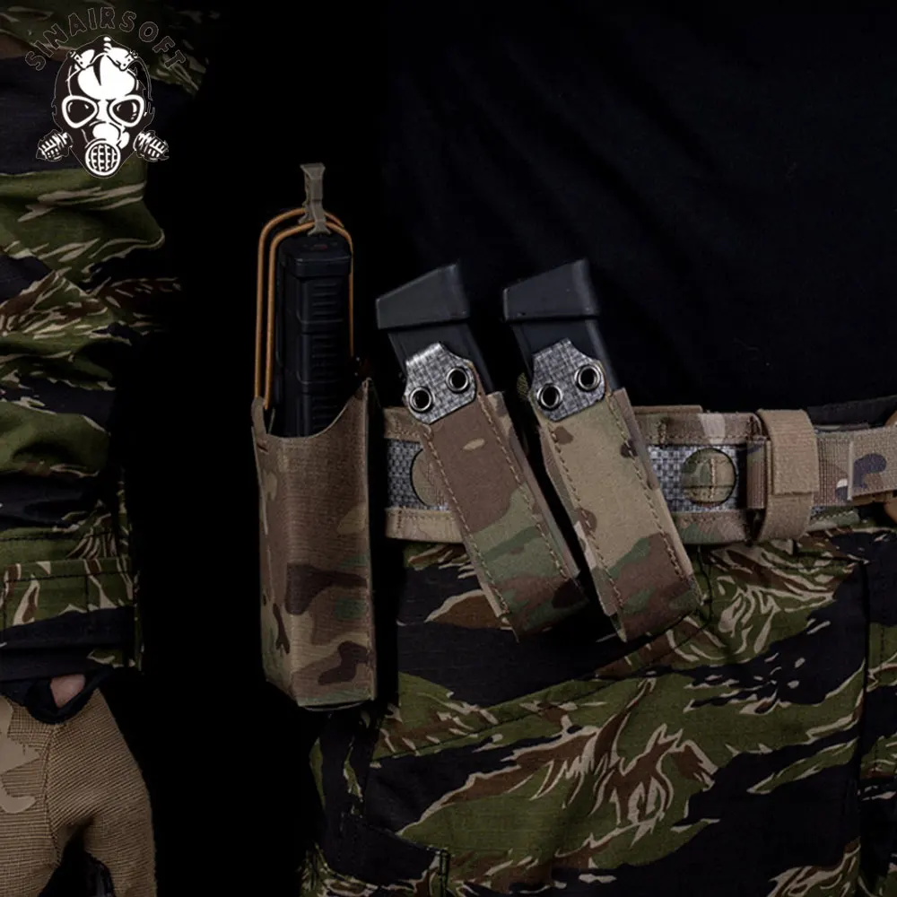 สายรัดแม็กกาซีน SINAIRSOFT แบบ MOLLE ซ้าย-ขวา พร้อมตัวล็อคแบบแม่เหล็ก สำหรับใส่แม็กกาซีน ใช้กับเข็มขัดแนวทแยง อุปกรณ์เสริมสำหรับการล่าสัตว์ ชุดป้องกันตัวแบบ Plate Carrier อุปกรณ์ฝึกซ้อม Airsoft