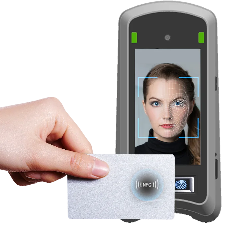 HFSecurity X05 Door Access Control 5-inch Touchscreen Biometric NFC Fingerprint Finger Facial IRIS Recognition Time Attendance