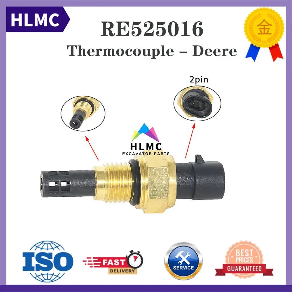 

Excavator Water Temperature Sensor RE525016 Air Temperature Sensor Fits 4520 4720 5065M 5075M 5105M +