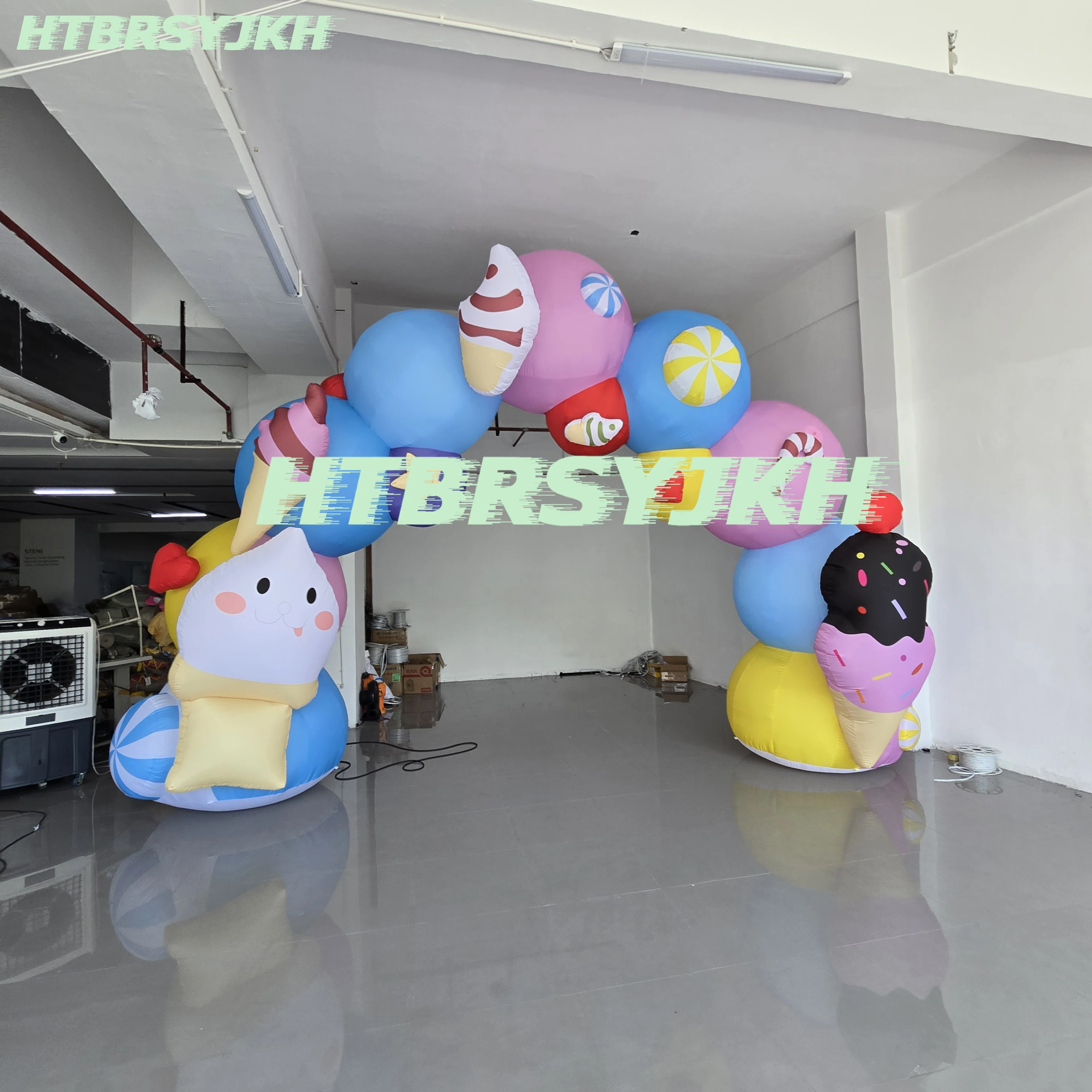 

Гигантский надувной конус для мороженого, воздушный дуть, летний декоративный реквизит для вечеринок, водные ворота