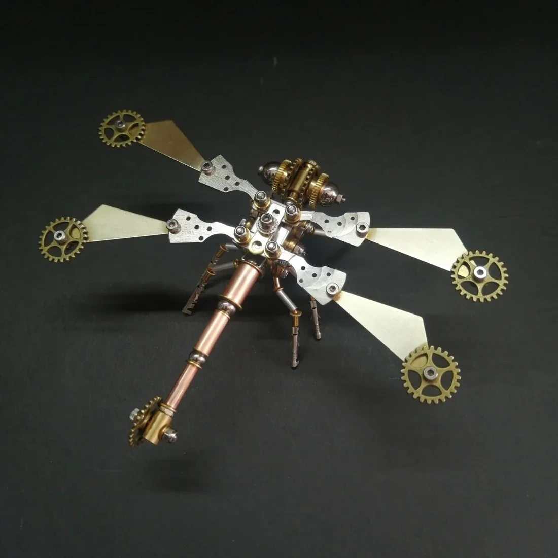 

3D Puzzles Dragonfly Metal Model Kit Steampunk Mechanical Insects Metal Assembly Models Toy