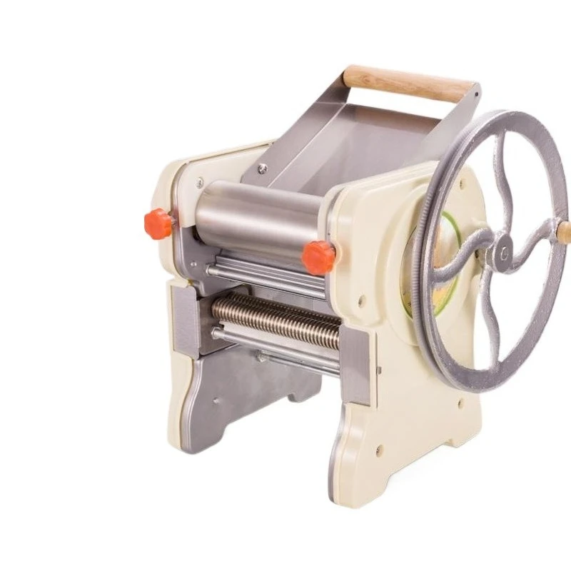 Manual Pasta Maker  Stainless Steel Dough Roller Hand Crank Noodle Machine Cast Iron Gear Thickness Adjustable Dumpling Wonton