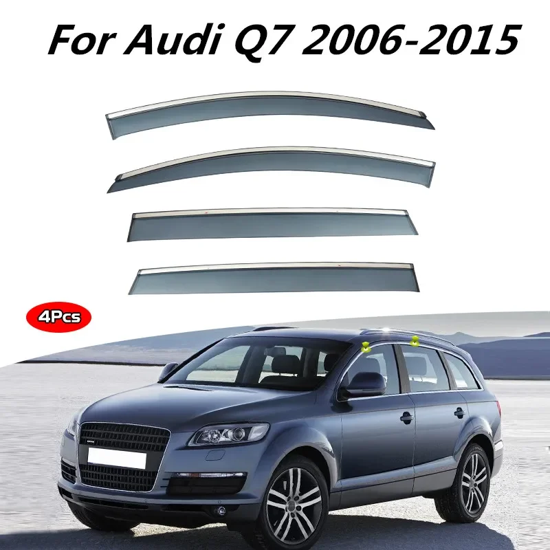 

Козырек для Audi Q7 2006 2007 2008 2009 2010 2012 2013 2014 2015, аксессуары, непромокаемая одежда, солнцезащитный козырек от солнца, дождя, дыма, ветра