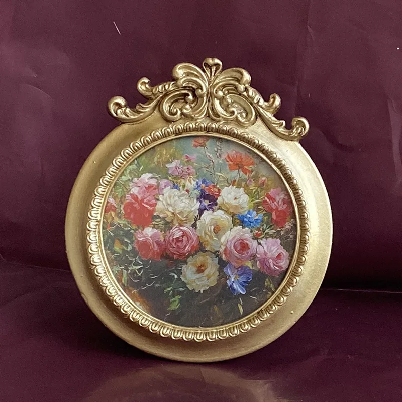 

Mutihome French Wedding Photo Resin Frame Display Table Living Room Soft Decoration Room Decoration Photo Frame Picture Frames