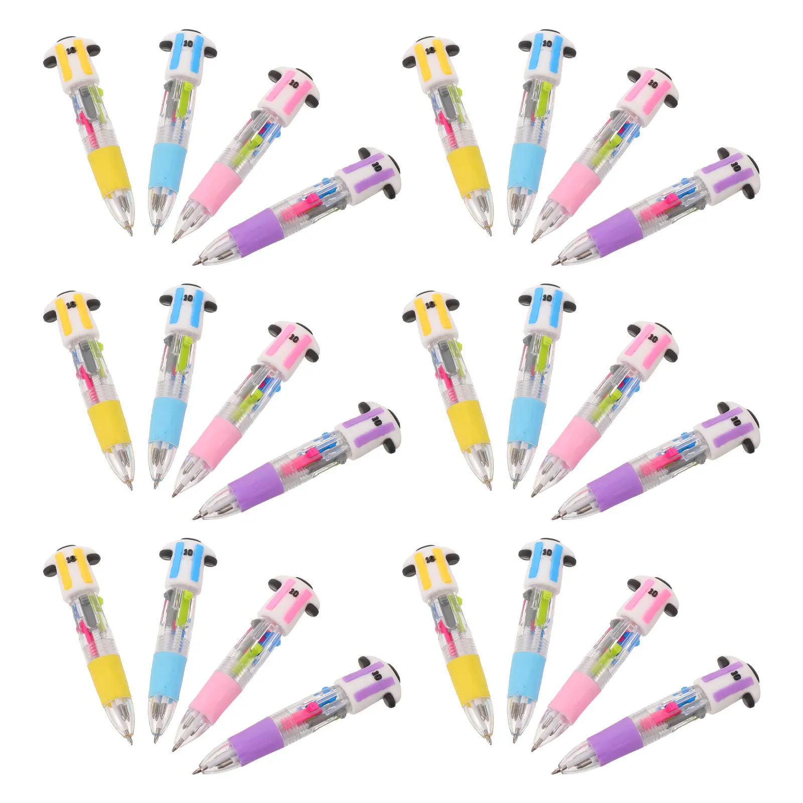 

24Pcs Soccer Jersey Shaped Ballpoint Pens Multicolor Smooth Writing Sports Themed Stationery Party Favor Pens Back to School