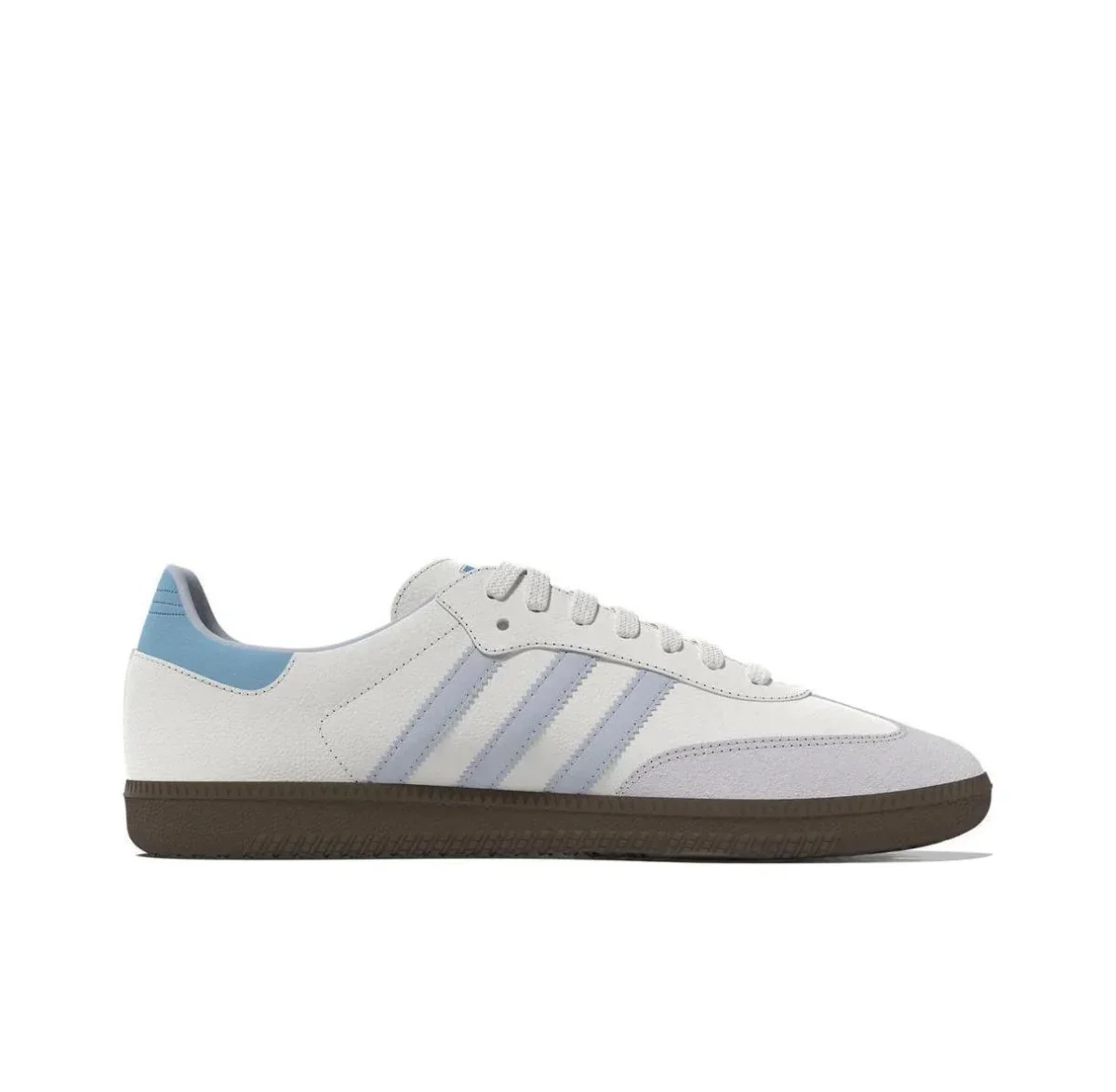 Adidas Samba OG Men and Women Sneaker Classic Retro Board Shoes Fashion Breathable Sneakers Comfortable White&light purple&blue