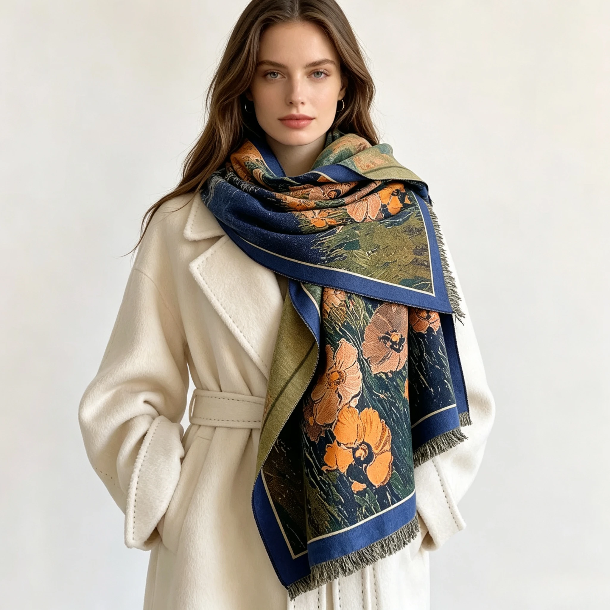 Écharpe en imitation cachemire - Pashmina Wrap Large avis et prix