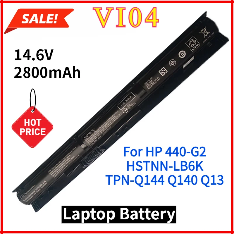 14.6V VI04 Laptop Battery for HP Pavilion 17 15 ENVY 15-K028TX K031TX K032TX HSTNN-DB6I HSTNN-DB6K HSTNN-LB6J TPN-Q140 TPN-Q141