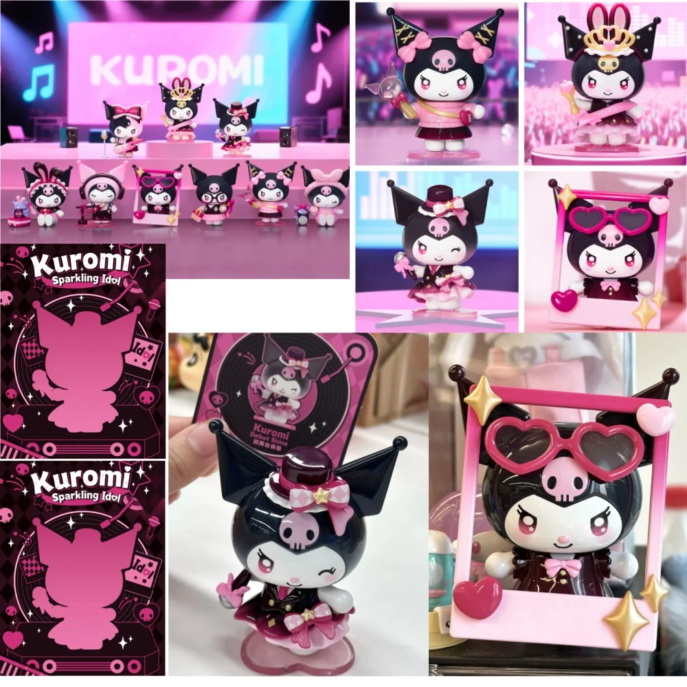 

Genuine Kuromi Shining Idol Serie Blind Box Set Of Fashion Play Hand Action Doll Tabletop Decoration Girl Children Gift
