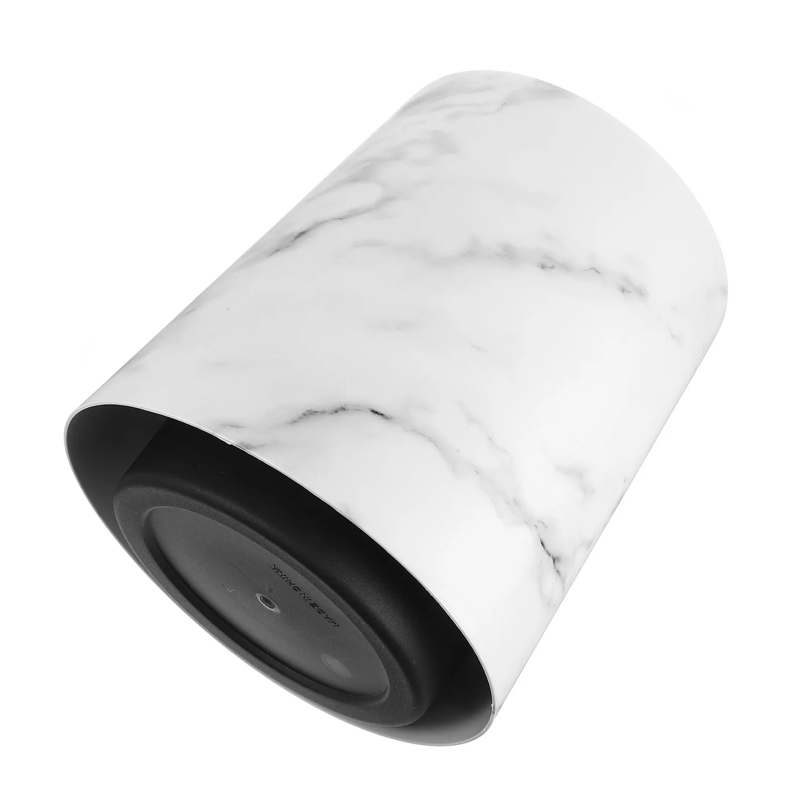 Double Layer Marble Texture Trash Can Modern Round Plastic Waste Bin for Bathroom Bedroom Kitchen Living Room