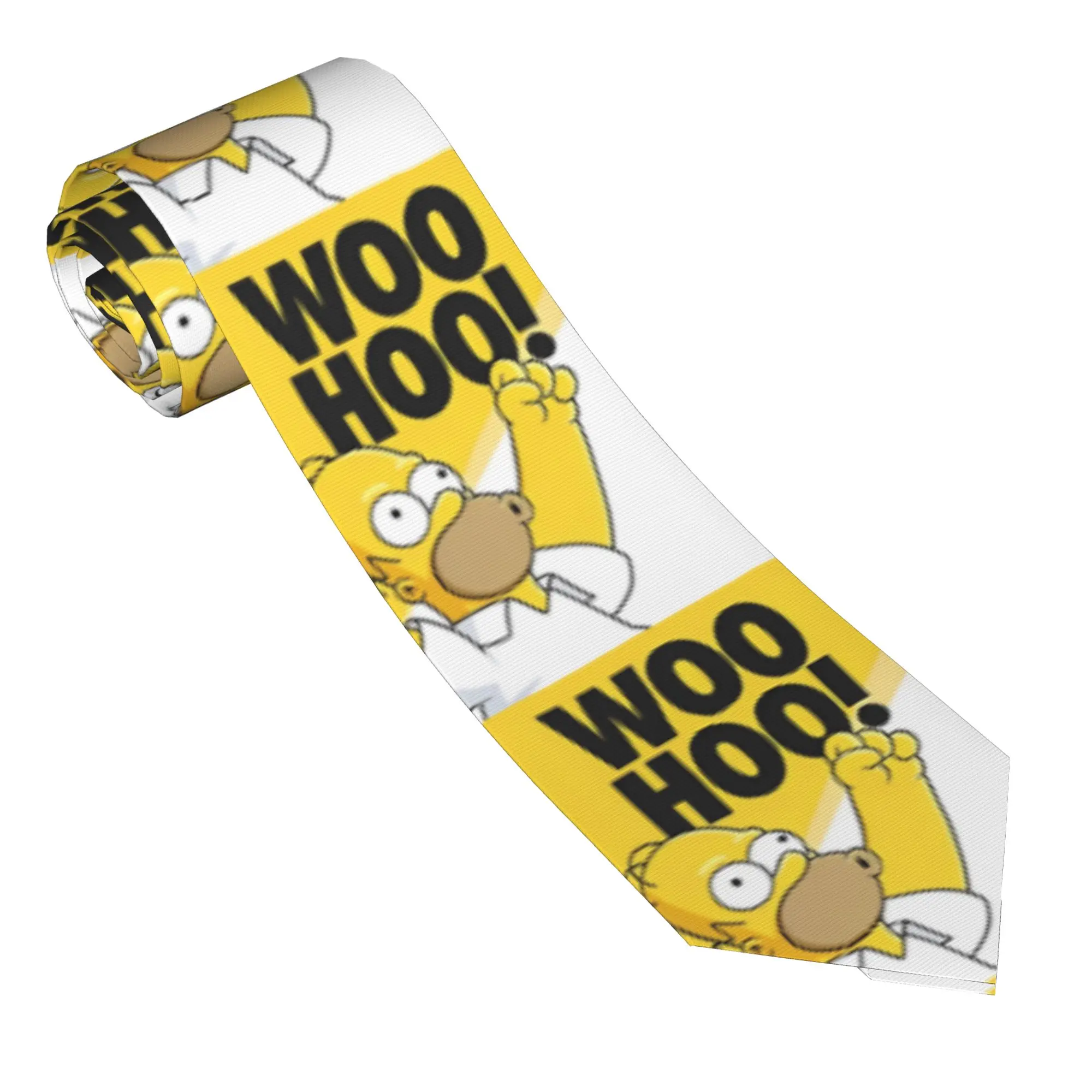 Neckties S-Simpsonn Cartoon Men Women Casual Polyester 8 cm Wide Neck Ties Funny Homer for Men Suits Accessories Cravat Wedding