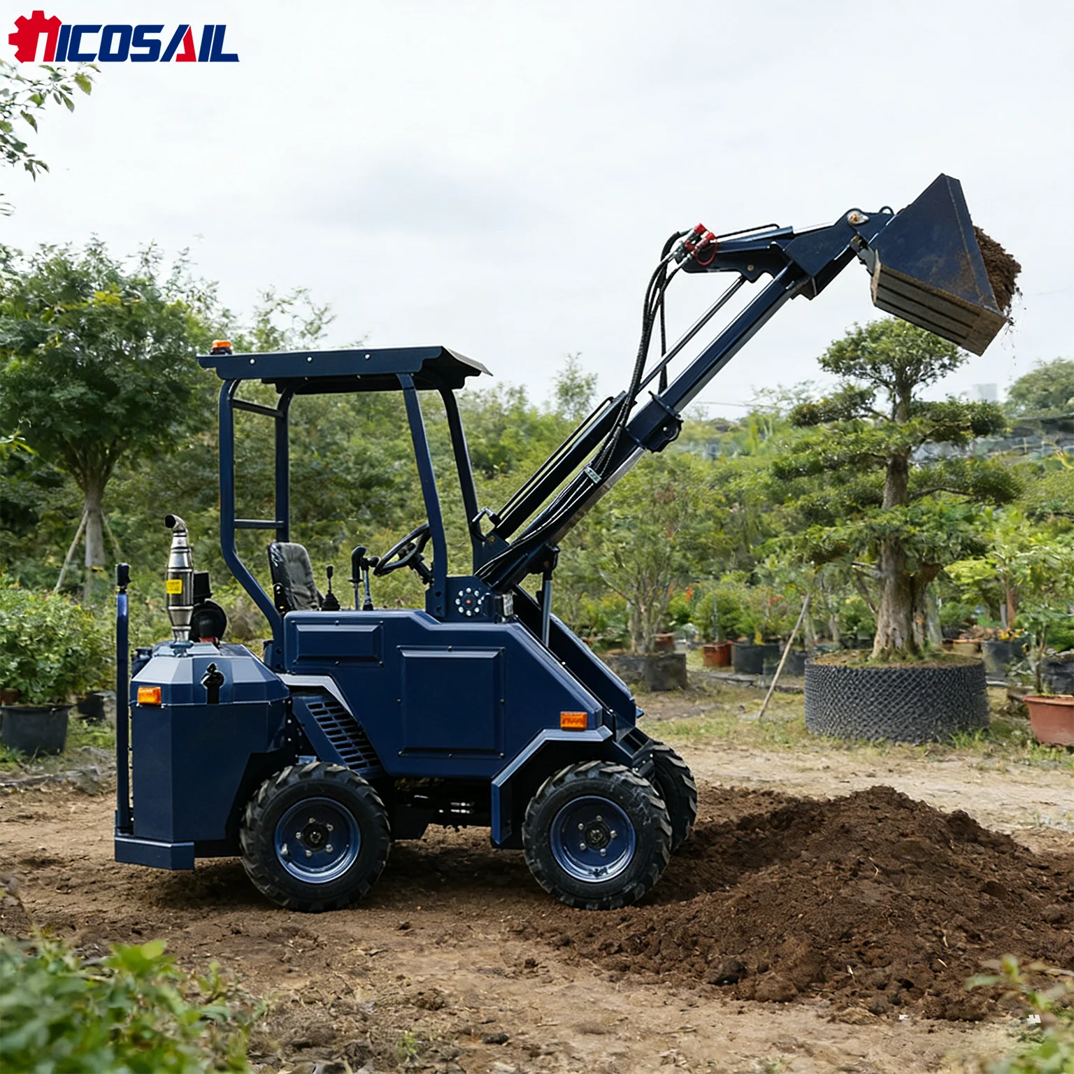

2000kg Mini Telehandler CE Euro 5 Hydraulic Telescopic Forklift for Agricultural Landscaping