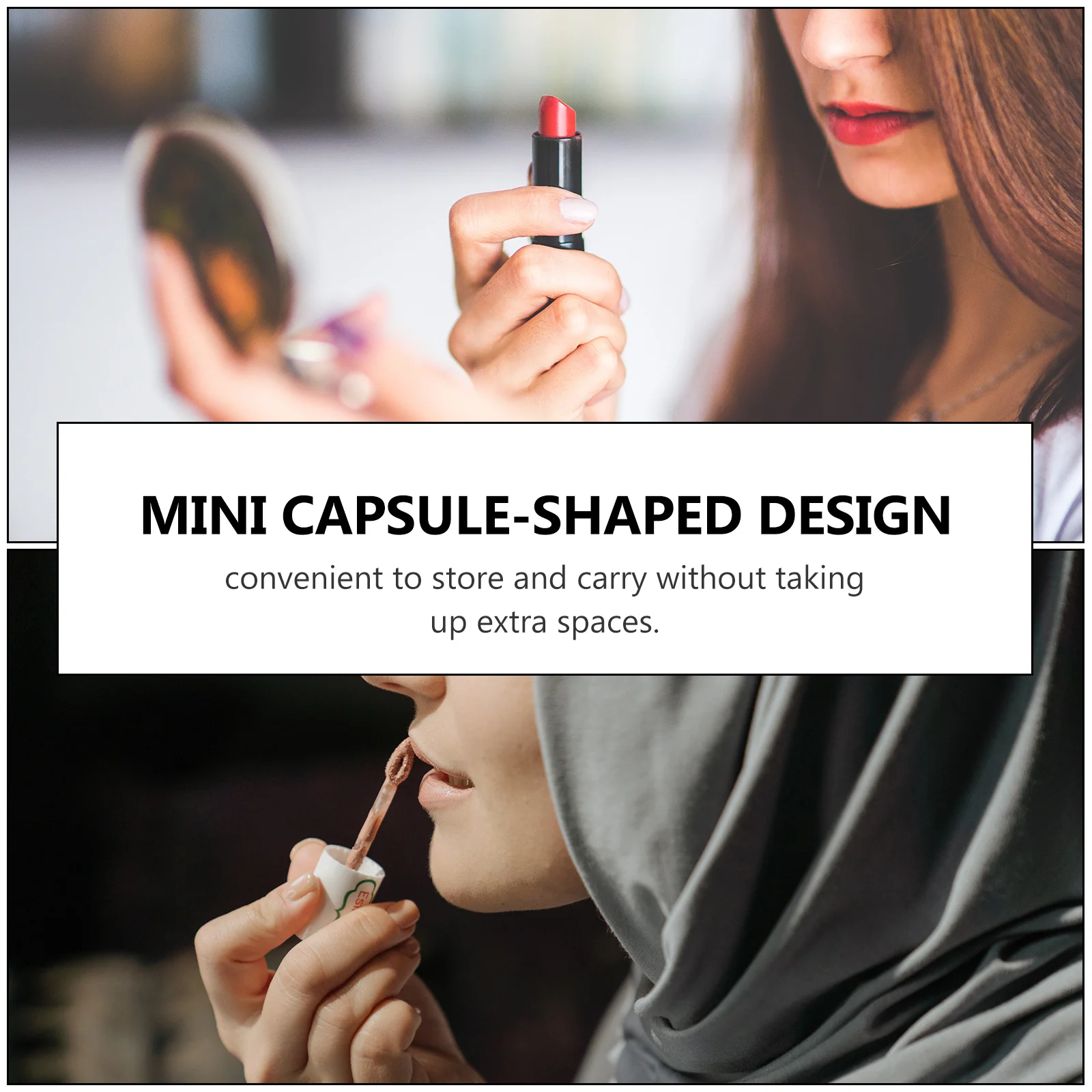 

12Pcs Mini Lip Gloss Containers Portable Capsule Shape Empty Lip Balm Tubes Refillable Lipstick Tube DIY Cosmetics Storage