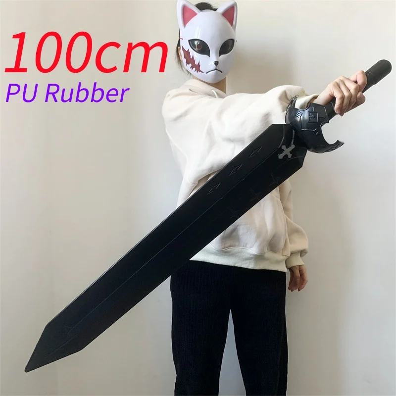 Espada de trébol negro Asta Sun Maigc, cuchillo, espada Tomahawk, armas de juego de rol, modelo 1:1, accesorio de goma PU de seguridad, regalo de Halloween