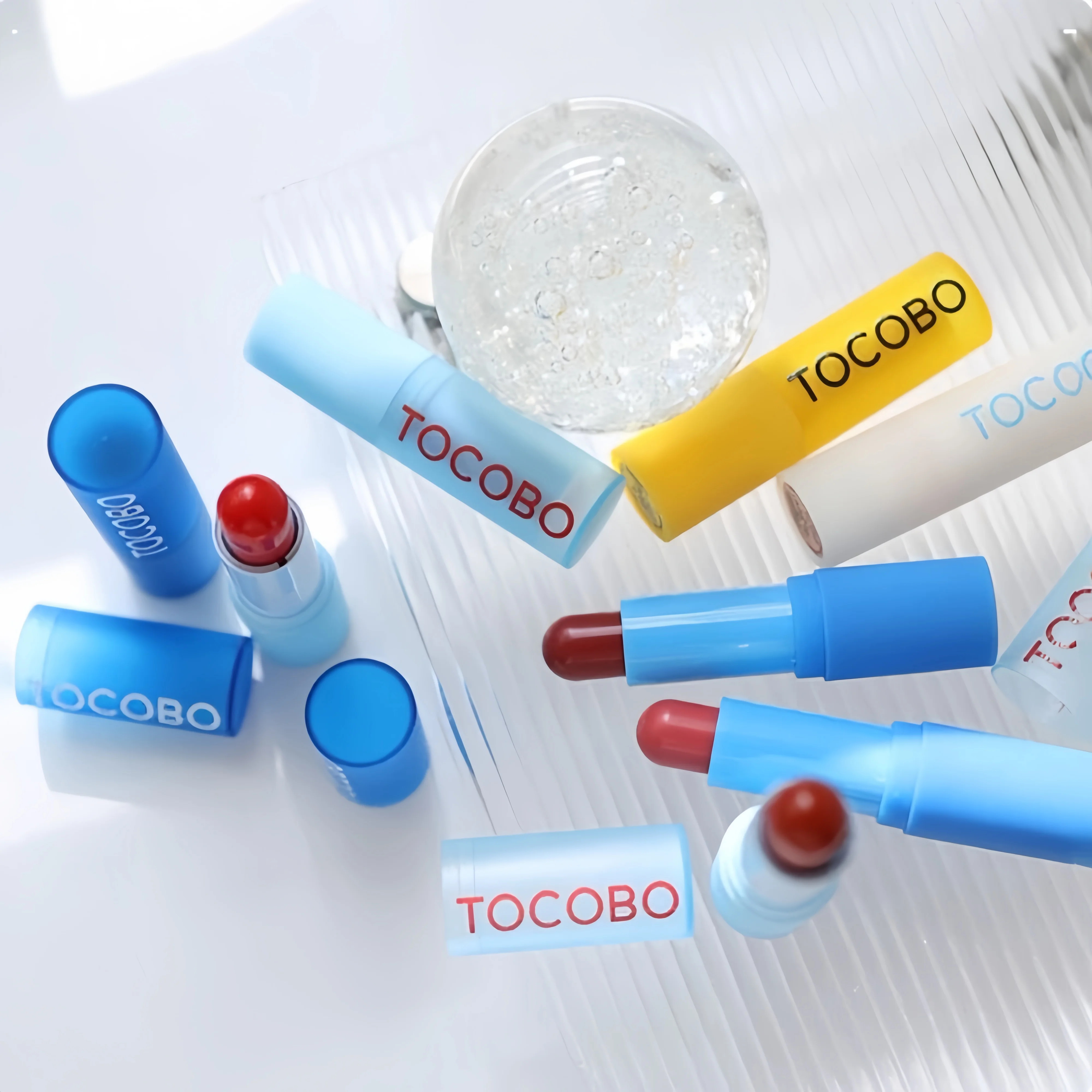 韓国TOCOBOリップバームビタミンリップスティックチェリーレッドオレンジ保湿小じわ軽減ベルベットリップスティックシマーリップケア