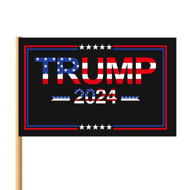 2024 Campaign Flag Bright Campaign Banners For American Election Weather & Fade Resistant Background Banner Yard Signs 2024