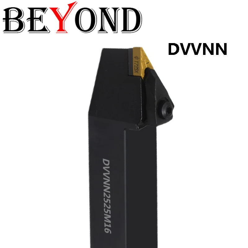 BEYOND DVVNN DVVNN2020K16 DVVNN2525M16 DVVNN3232P16 External Turning Tool Holder D-type CNC Boring Bar Inserts VNMG Lathe Cutter