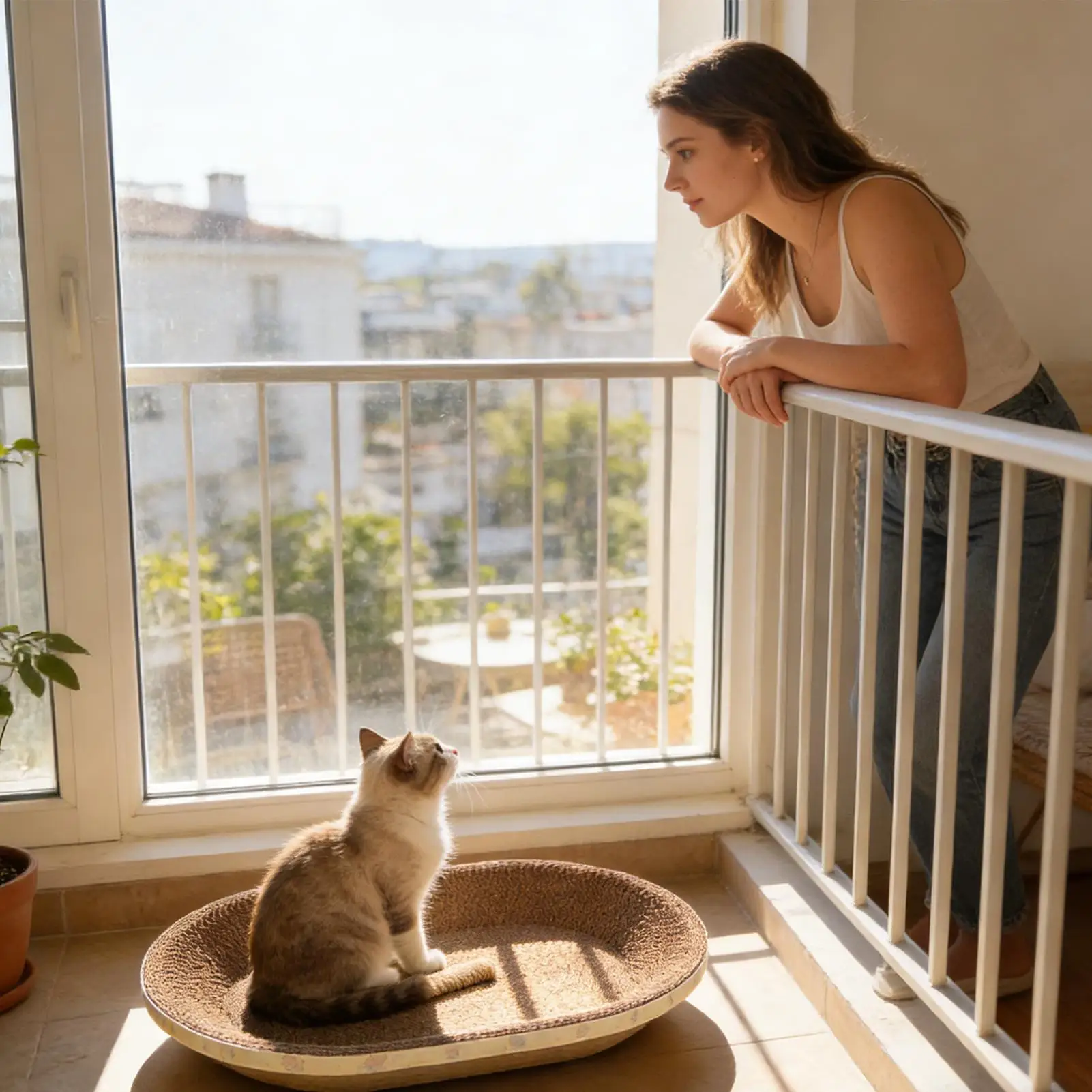 Katzen-Kratzmatte: Lustiges, atmungsaktives ovales Katzenbett, Kratzbett, Haustier-Sofa für Kätzchen zum Schlafen und Krallenpflegen im Wohnzimmer – Detail 12
