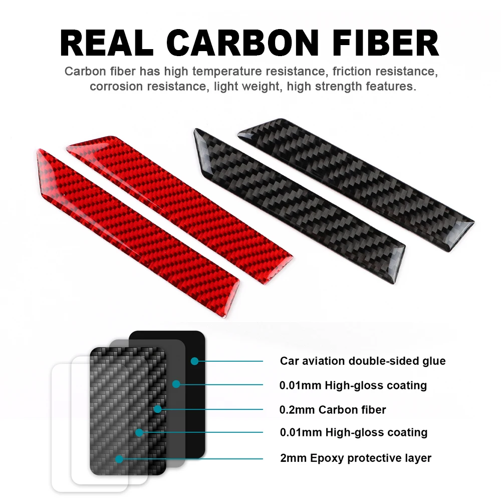 

Hot Sales Real Carbon Fiber Sticker For Subaru BRZ Toyota GR86 2021 2022 2023 RHD LHD Car Window Decoration Interior Accessories