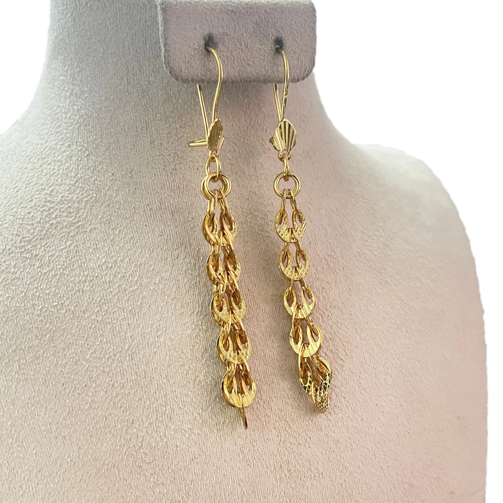 Africa Earrings For Women Gold Color Round Earrings Indonesia,Nigeria,Congo,Arab,Middle East Ethiopian Fashion Jewelry Girl Gift