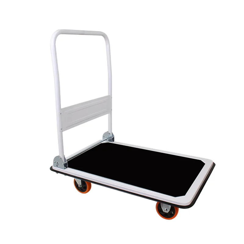 Heavy Duty Foldable Platform Hand Trolley Shopping Trolleys Cart Truck Load Industrial Plastic Modern Best Seller 150kg 300kg 4