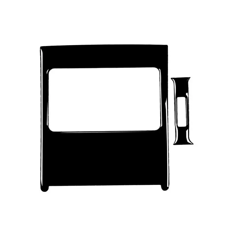 Car Accessories Piano Black Soft PVC Plastic Rear Air Condition Outlet Panel Cover Trim For Mercedes Benz C Class W204 2007-2013