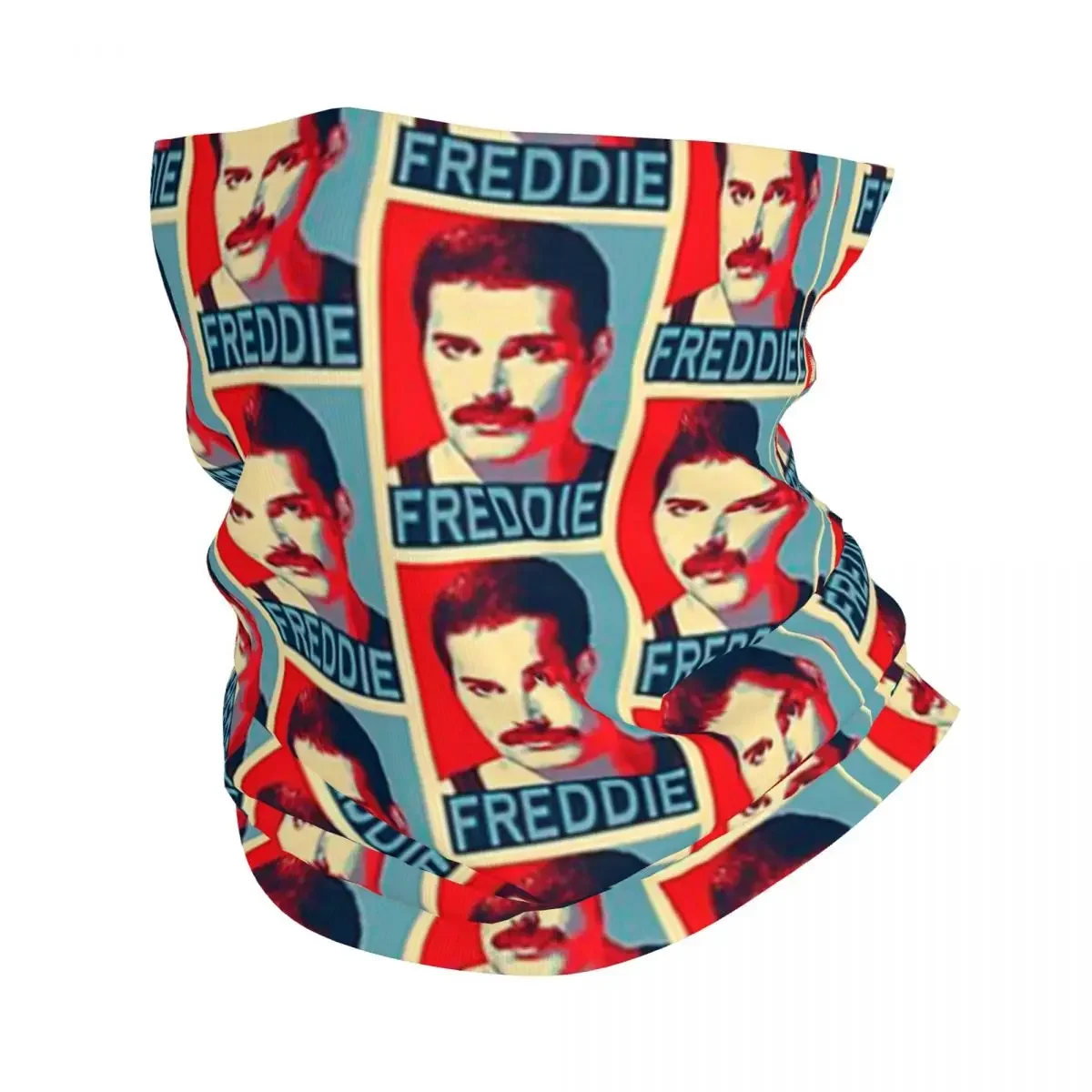 Funny Freddie Mercury Bandana Neck Cover Balaclavas Magic Scarf Multifunctional Headband Fishing for Men Women Adult Windproof