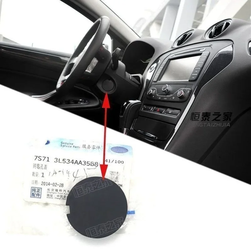 Ignition Switch Key Cover Cover Steering Wheel Lower Cylinder Hole Cover for Ford Mondeo Focus Escape