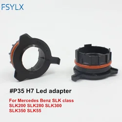 FSYLX 2X Samochodowy adapter żarówek reflektorów LED H7 Podstawa adaptera H7 do Mercedes Benz SLK klasa SLK200 SLK280 SLK300 SLK350 SLK55