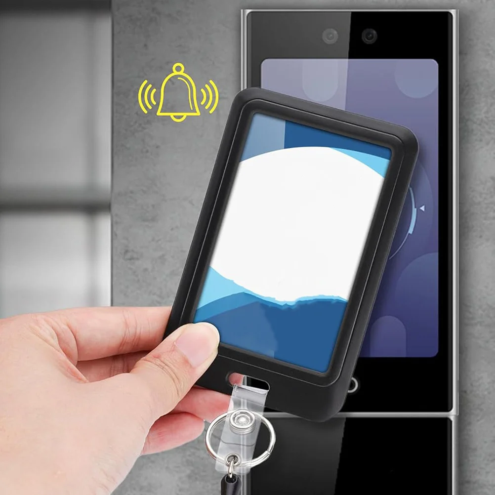 

10 шт., вертикальный держатель для бейджа, прозрачный жесткий пластиковый чехол для удостоверения личности для офисной работы, конференций, мероприятий, сотрудников, студенческого посетителя