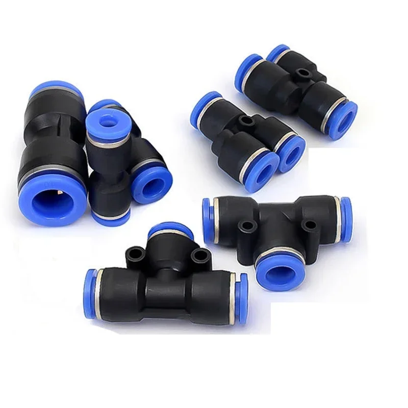 Pneumatic Fittings Pipe Connectors Quick Release Connector PU PY PK PE PV SA  Air Tube 4mm 6mm 8mm 10mm Push In Hose Couping