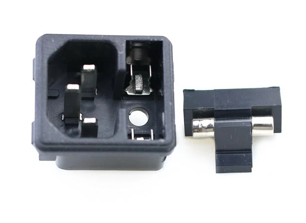 AC power socket  with fuse plug  male host chassis socket industrial socket
