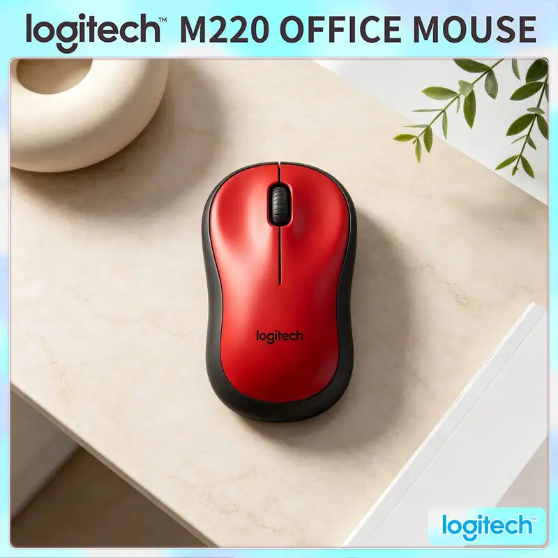 

Logitech M220 Quiet Mouse 3 Buttons 18-Month Battery 1000 DPI Compact Small Size Office Home Daily Accessory