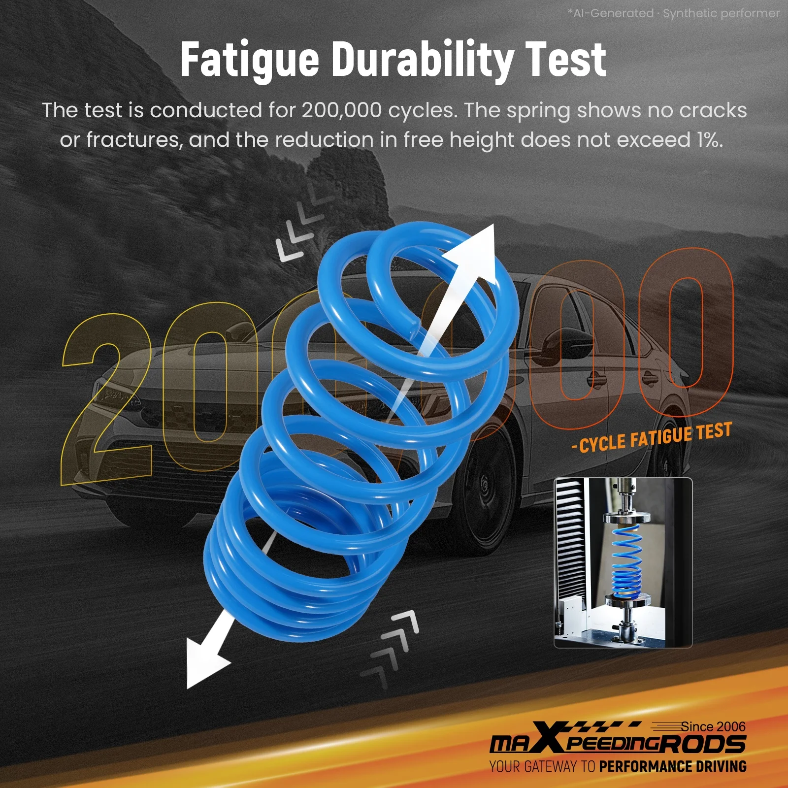Blue Color SAE9254 Alloy Steel Coil Spring Lift Lowering Springs for Fo rd Transit Connect Mk2 2013-2018 25/40mm
