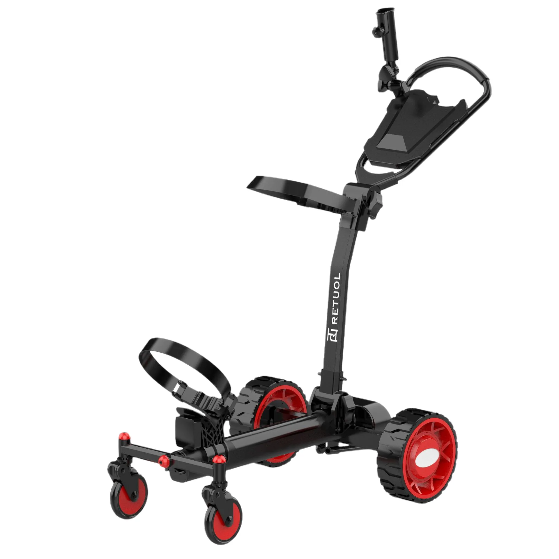 

Four-wheel follow golf cart electric trolley cross-border delivery