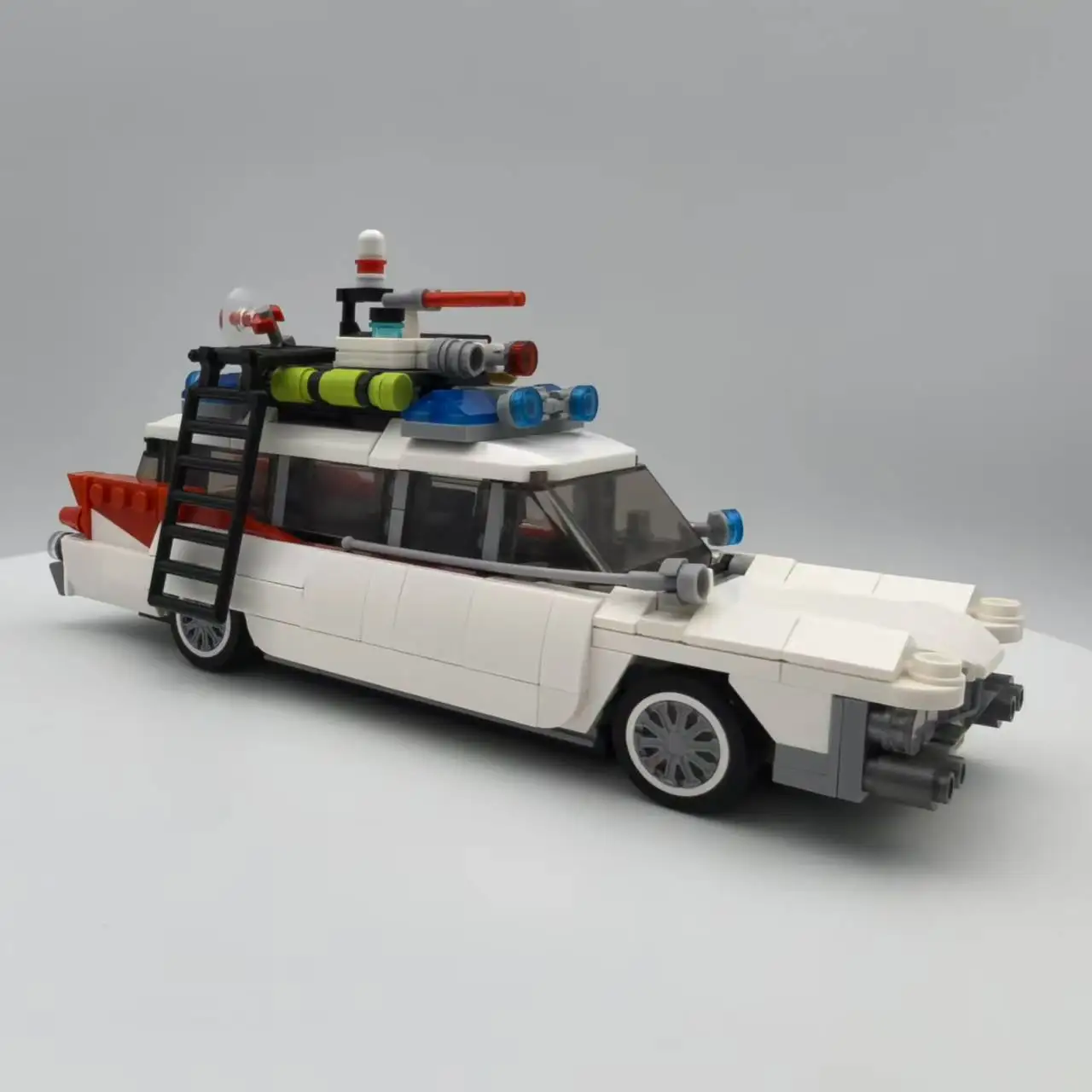 Technical Cars City Ghostbusters Ecto-1 Model Building Blocks Creators MOC Movie Vehicle Bricks DIY Education Toys For Children