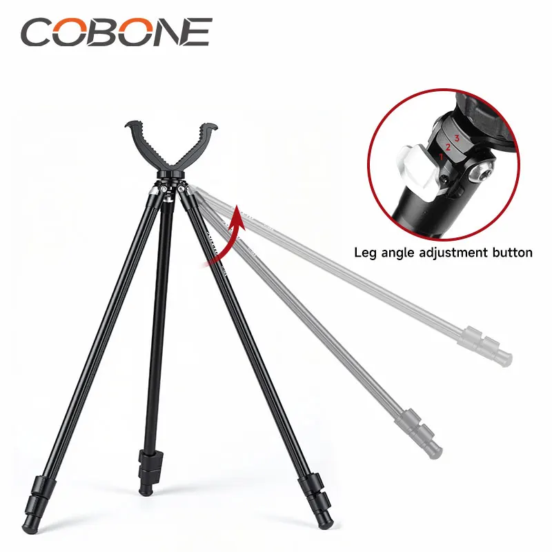 

COBONE XILETU Carbon Fiber Adjustable Hunting Bracket Outdoor Shooting Holder Portable Foldable Multifunctio Tripod