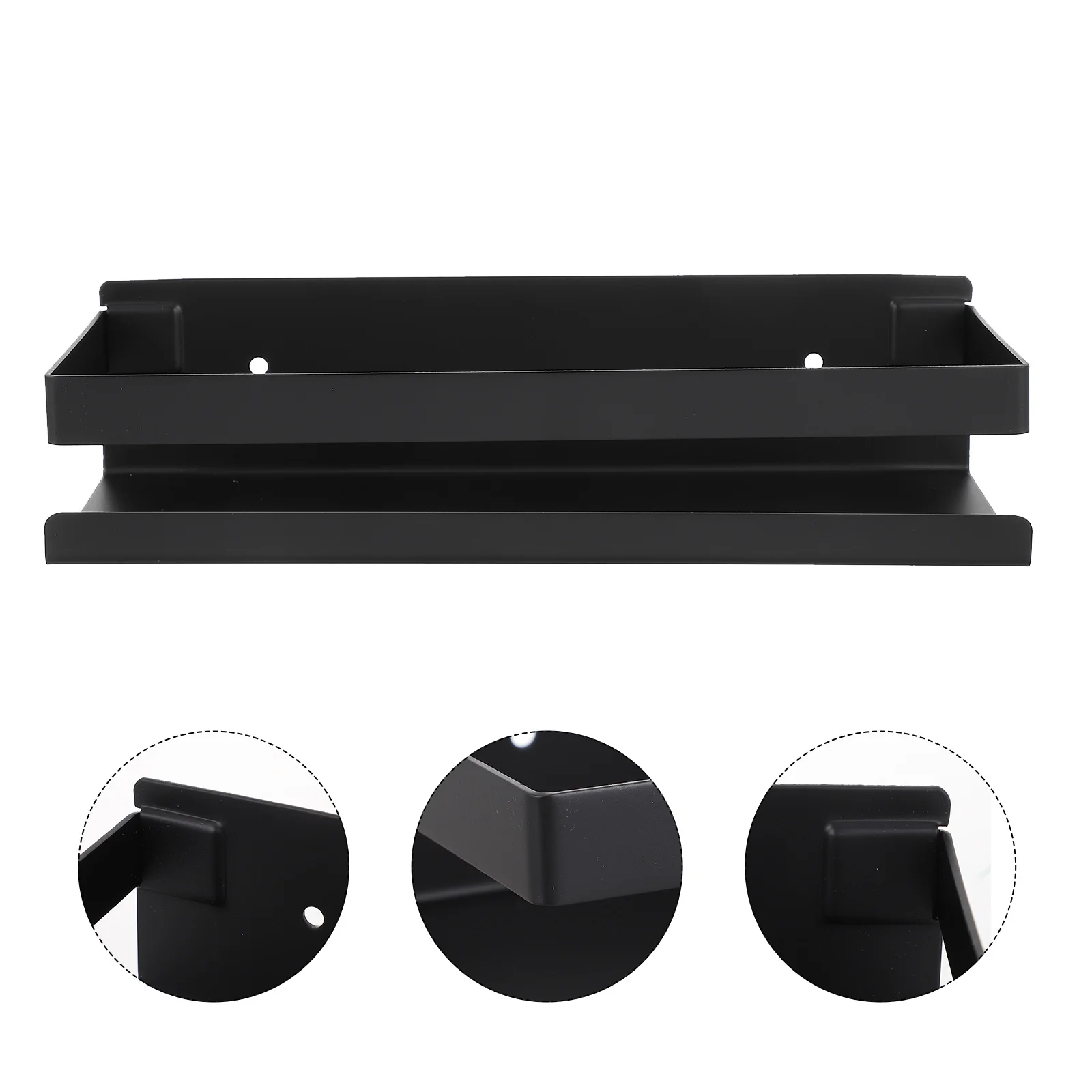 

Stainless Steel Spice Rack Kitchen Storage Shelf Wall Mounted Organizer For Home Storage Supplies Metal Seasoning Holder