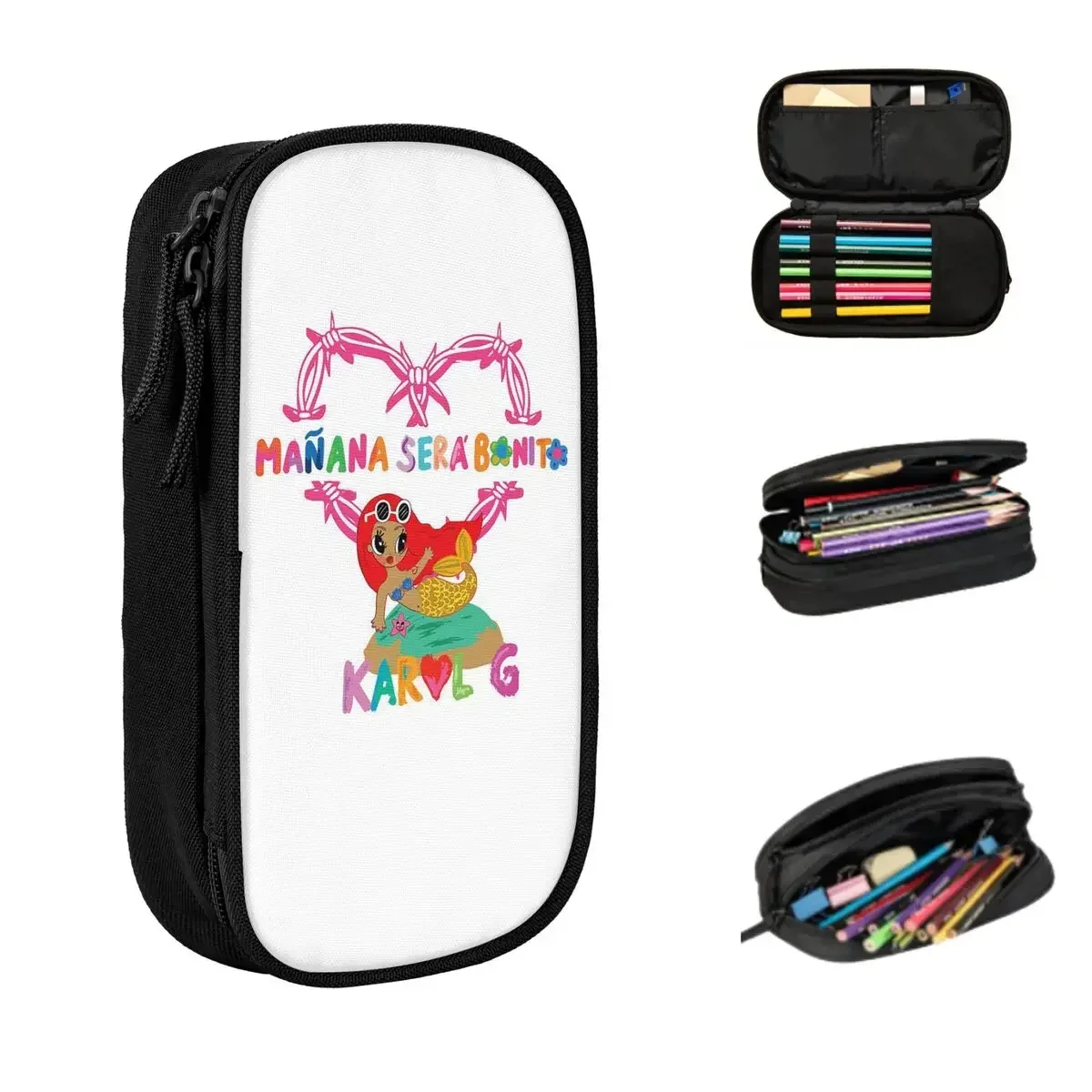 

Karol G Manana Sera Bonito пеналы большие сумки для ручек коробка для ручек пенал для мальчиков и девочек студентов канцелярские принадлежности школьные