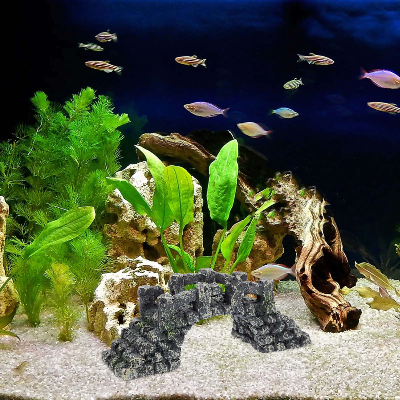 Miniature Resin Arch Bridge fo - đánh giá và giá Aquarium Fish Bridge