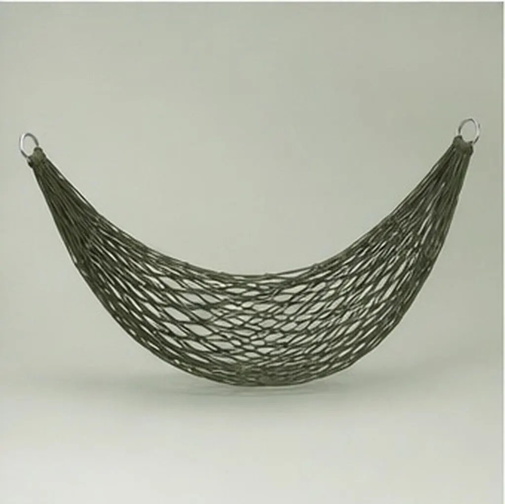 1Pcs Army Green Hanging Chair Style Hammock Tough Nylon Fabric Comfortable Outdoor Hammock for Camping Hiking Travel Use