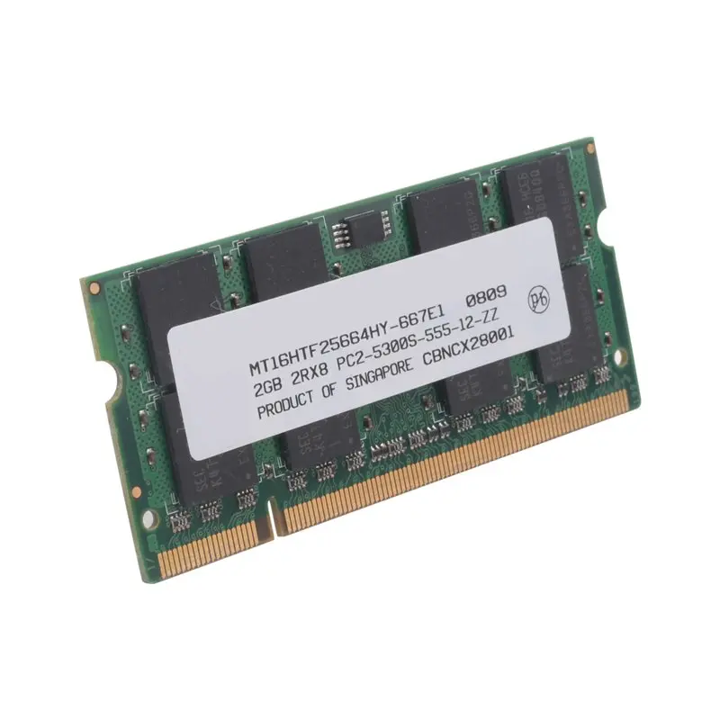 AED7-DDR2 2GB RAM Memory PC2 5300 Laptop RAM Memoria SODIMM RAM Accessories Component 667Mhz Memory 200Pin RAM Memory