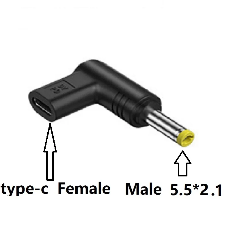 USB C Type C naar DC 5v 9v 12v DC Power Jack Connector PD naar DC 5.5x2.5 4.0x1.7 5.5x2.1 3.5x1.35 3.0x1.1mm Voeding Converter
