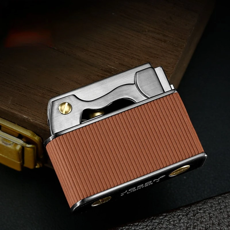 JOBON Personalized Nostalgic Vintage Oil Lighter, Creative One Key Ejection Ignition Lighter, Men's Gifts, Collectibles