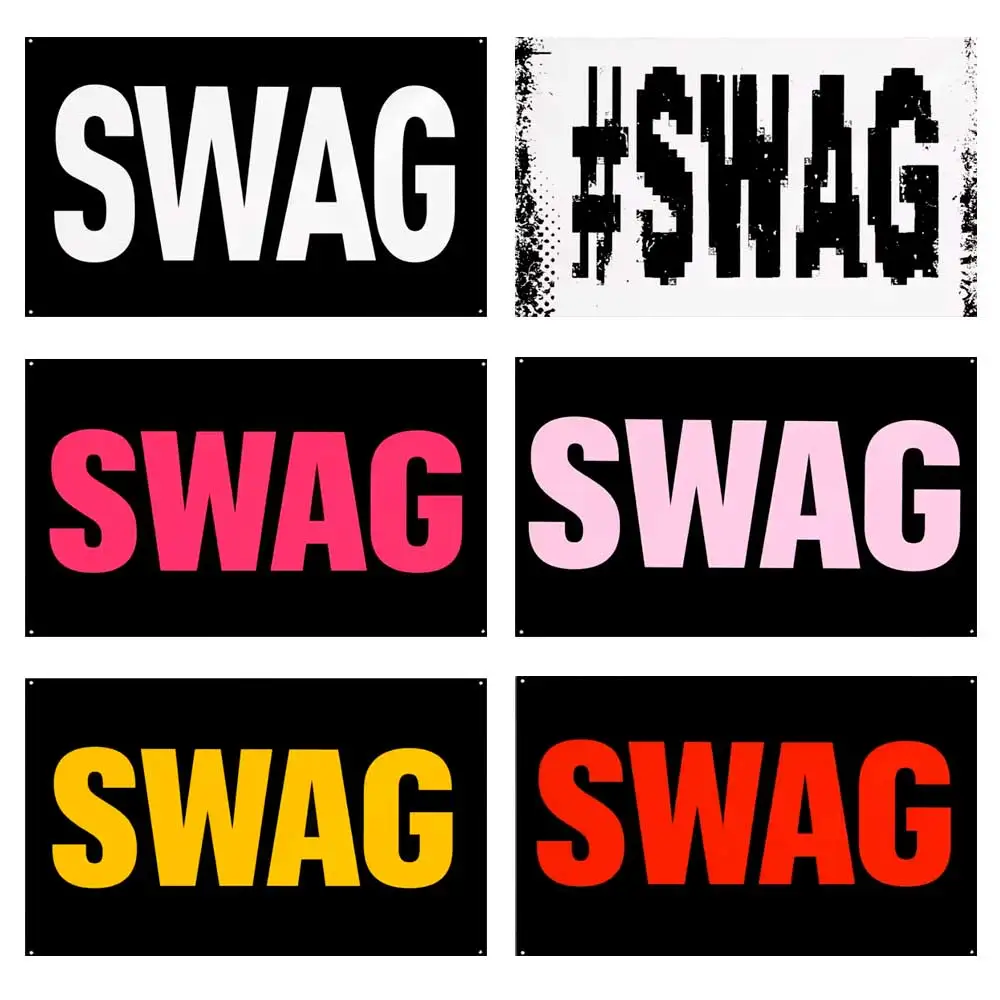 60x90cm/90x150cm SWAG Hip-Hop Culture Flags Polka Dot Tapestry Art Banner For Bedroom Home Outdoor Decor